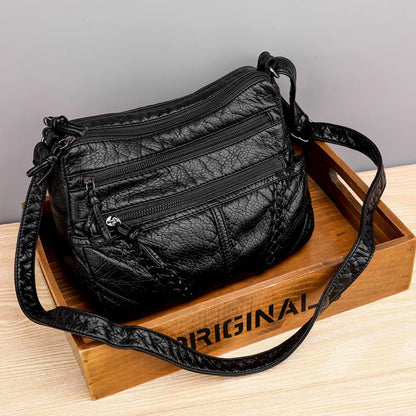 Luxury Vintage Leather Bucket Bag