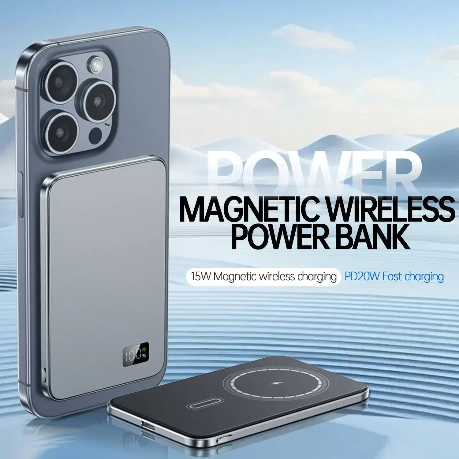 Magnetic Wireless Portable Power Bank - Fast Charging PD 25W for iPhone - 3