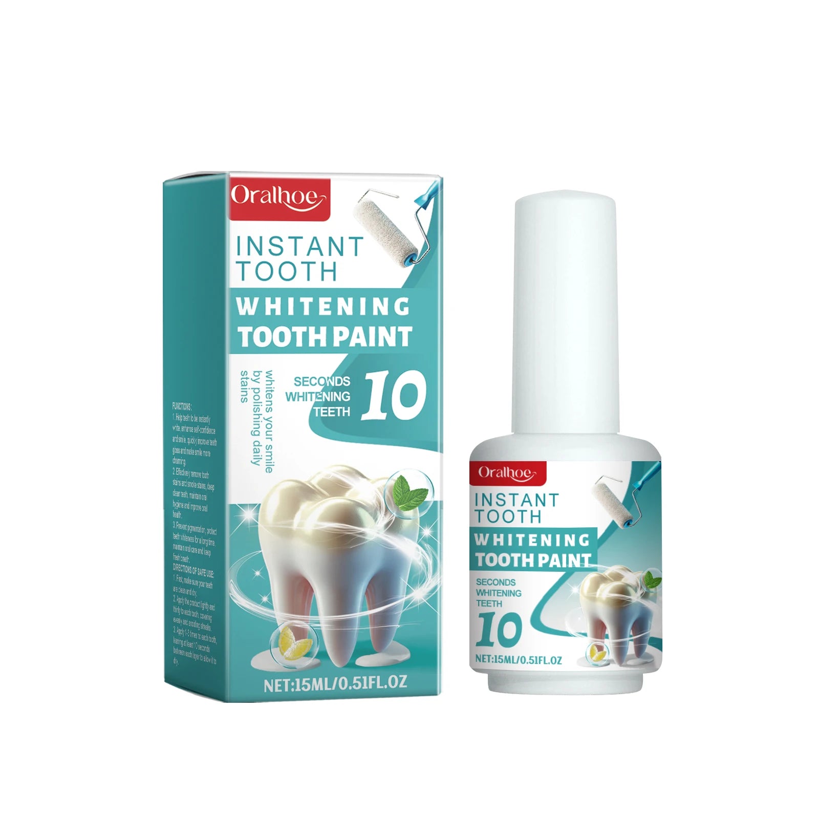 Instant Teeth Whitening Paint Gel for Stain Removal and Bright Smile - 13