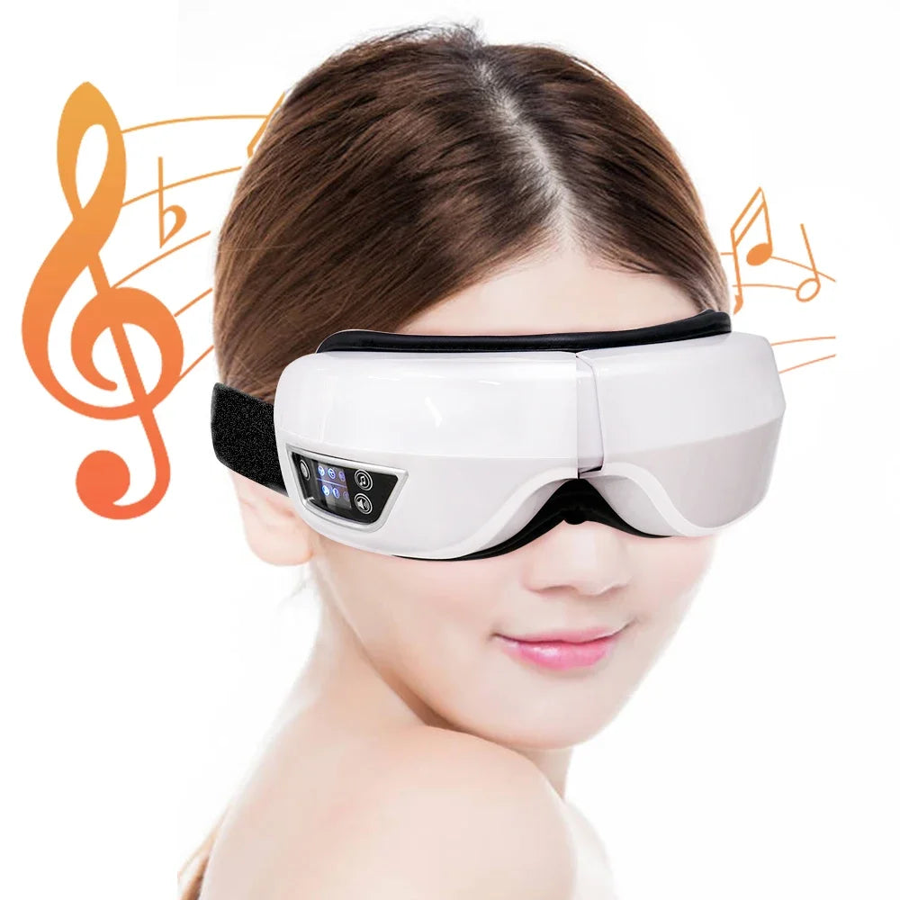 6D Smart Bluetooth Eye Massager with Heat & Air Pressure for Eye Fatigue - 17