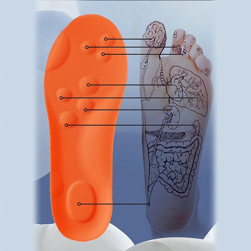 Latex Sport Insoles: Breathable Arch Support & Shock Absorption Shoe Pads