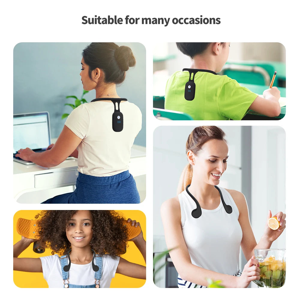 Smart Posture Corrector with LCD Display - Intelligent Back Alignment & Vibration - 6