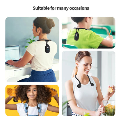 Smart Posture Corrector with LCD Display - Intelligent Back Alignment & Vibration
