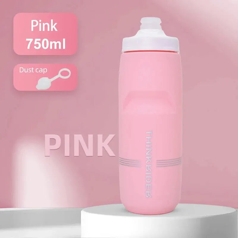 ThinkRider Sports Water Bottle - Leak-Proof Squeeze Bottle for Cycling & MTB - 39