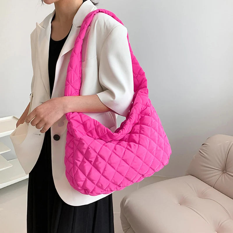 Luxury Quilted Padded Tote