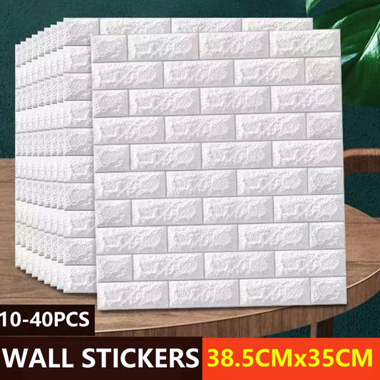 Waterproof 3D Peel & Stick Brick Wall Panels
