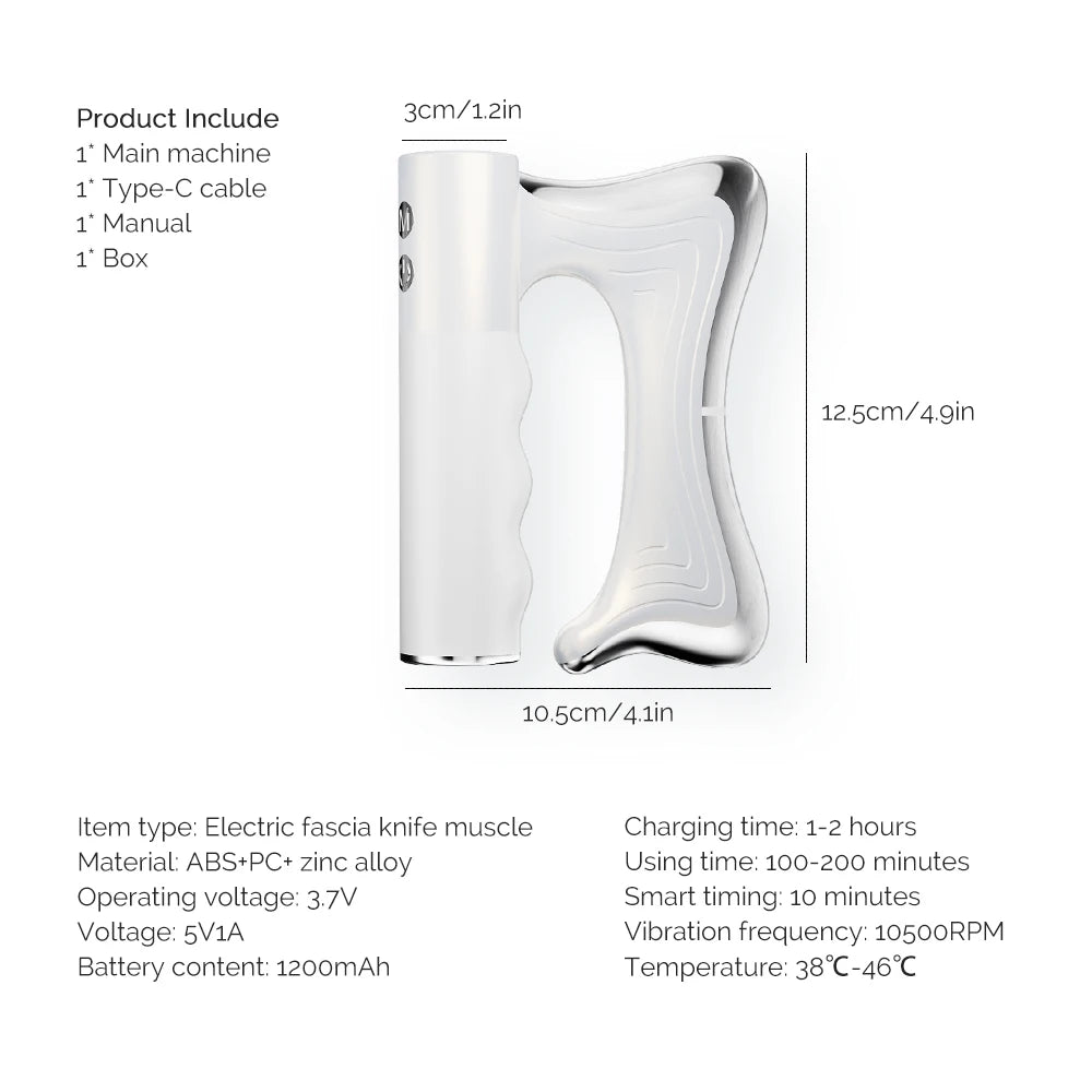Electric Heated Gua Sha Muscle Scraper Massager