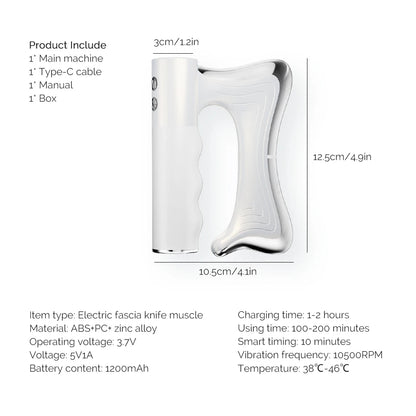 Electric Heated Gua Sha Muscle Scraper Massager