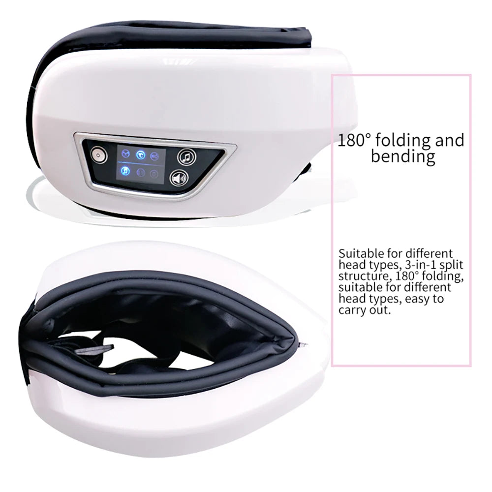 6D Smart Bluetooth Eye Massager with Heat & Air Pressure for Eye Fatigue - 5
