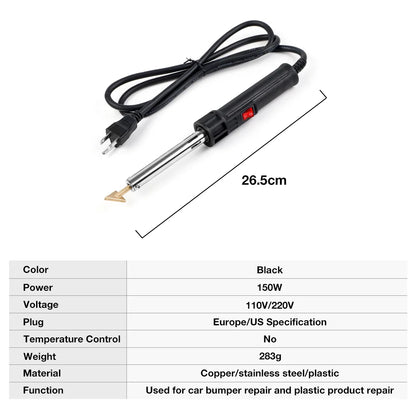 150W/50W Plastic Welder & Soldering Iron Kit - Car Bumper, Kayak & Dashboard Repair Tool