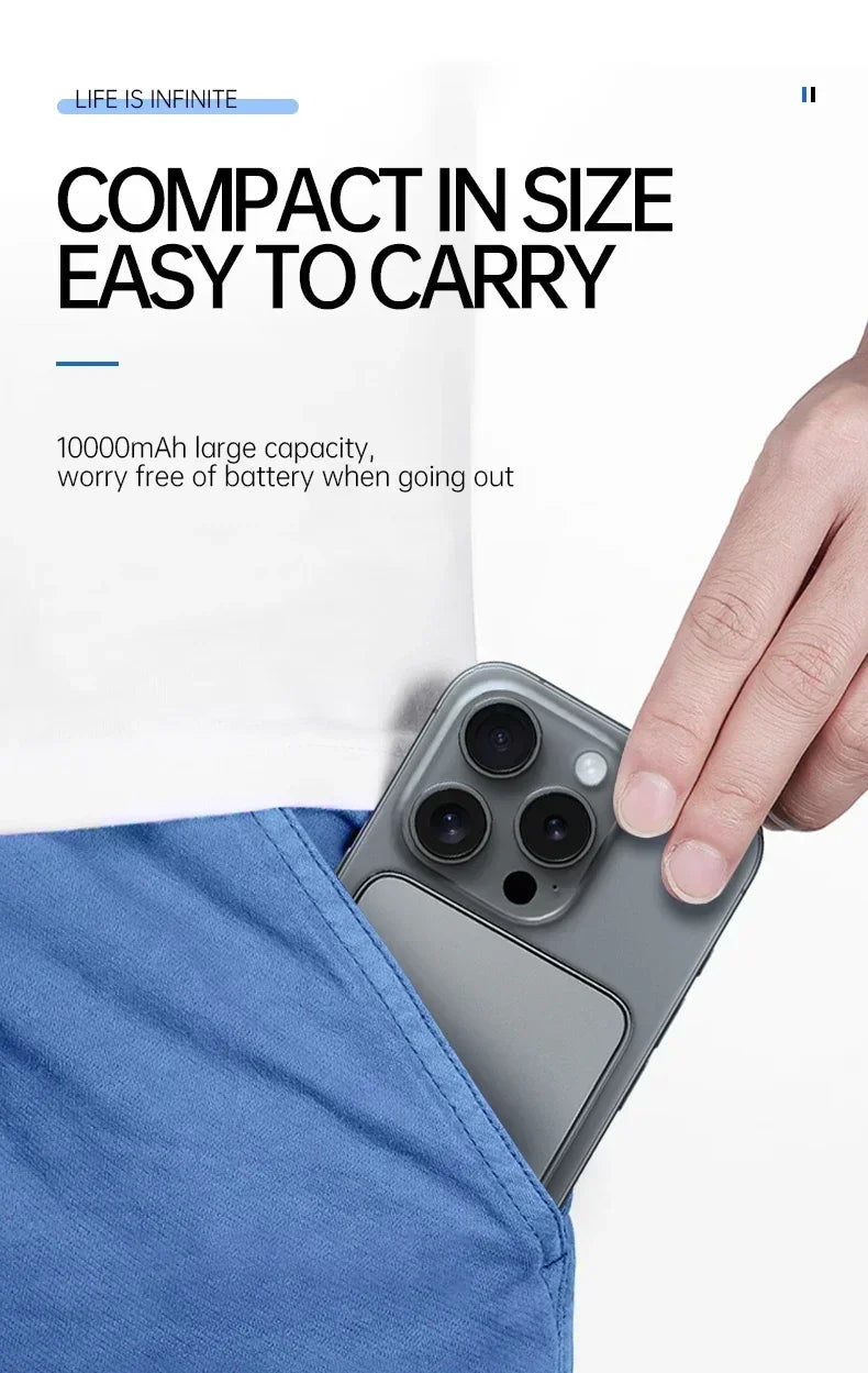 Magnetic Wireless Portable Power Bank - Fast Charging PD 25W for iPhone - 17