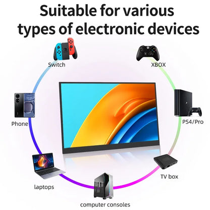 14" Portable Touch Screen Monitor - 1080P FHD IPS Gaming Display