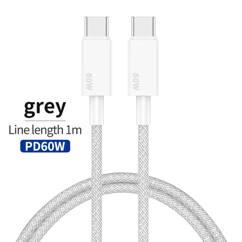 65W Ultra-Slim GaN Dual USB-C Fast Wall Charger for Laptop & Mobile