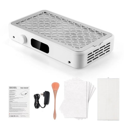 5-Speed Brushless Dual Turbo Nail Dust Collector