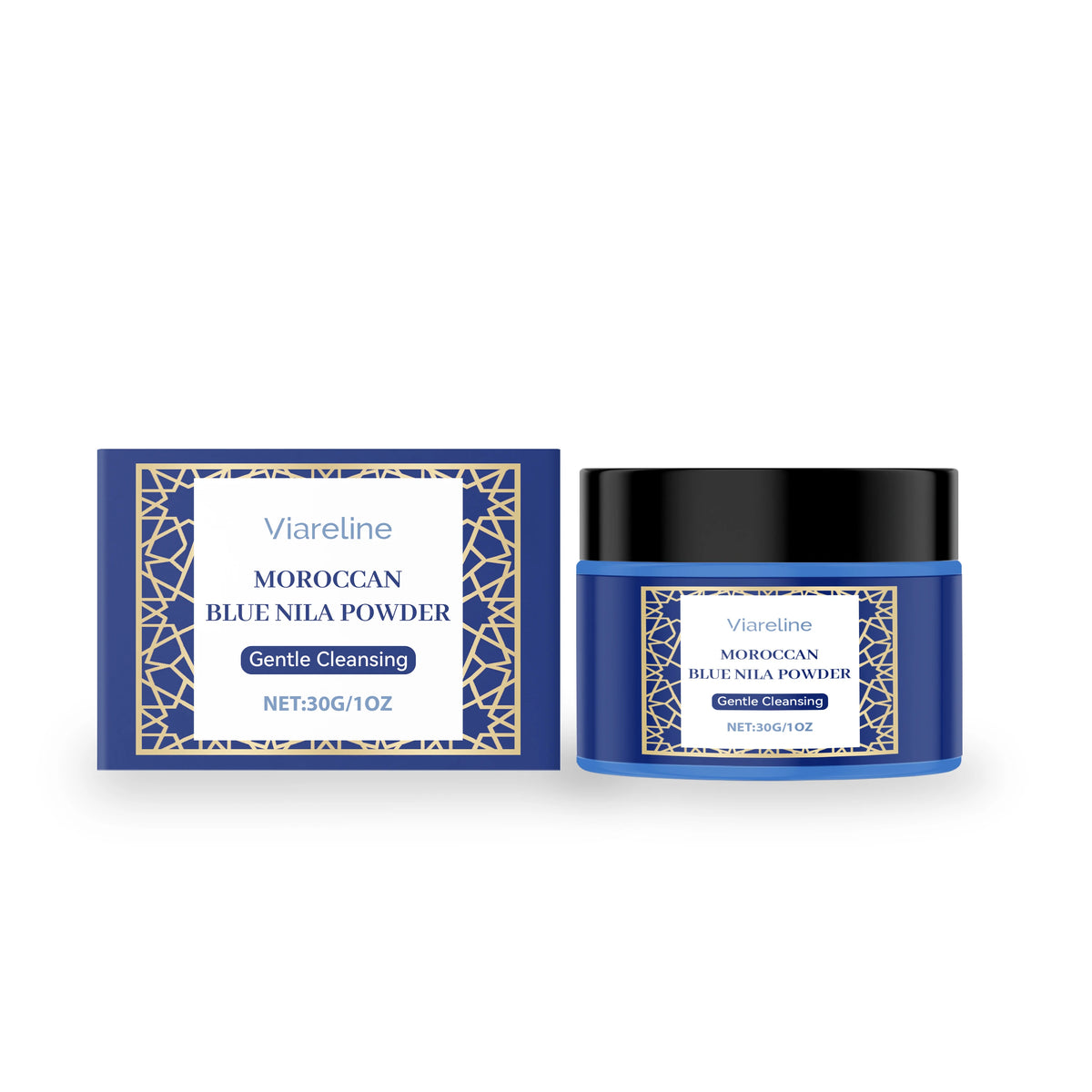 Moroccan Blue Nila Powder Face Mask – Brightening, Exfoliating & Deep Cleansing