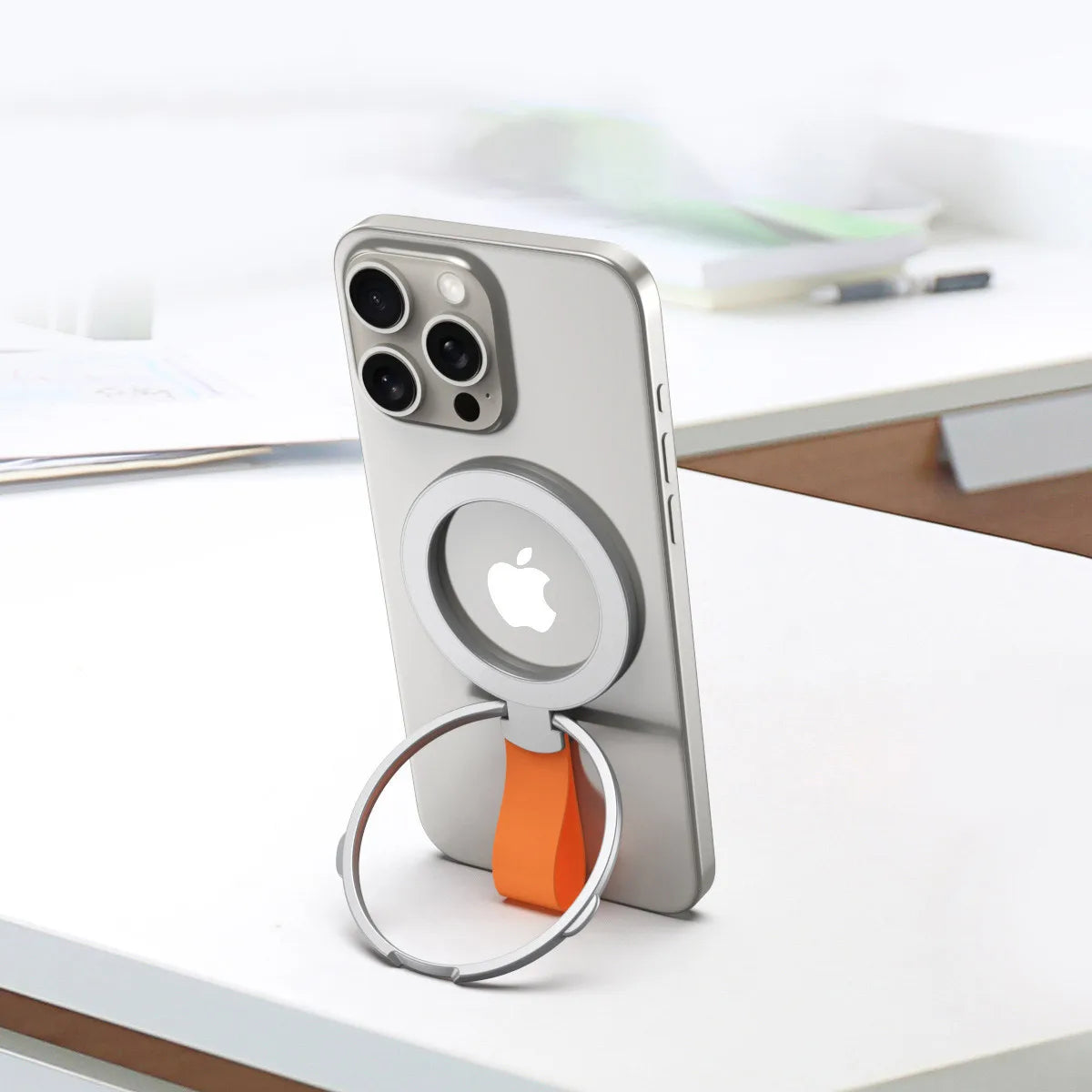 Magnetic Phone Ring Holder Stand for MagSafe iPhone 16 15 14 13 Series - 10