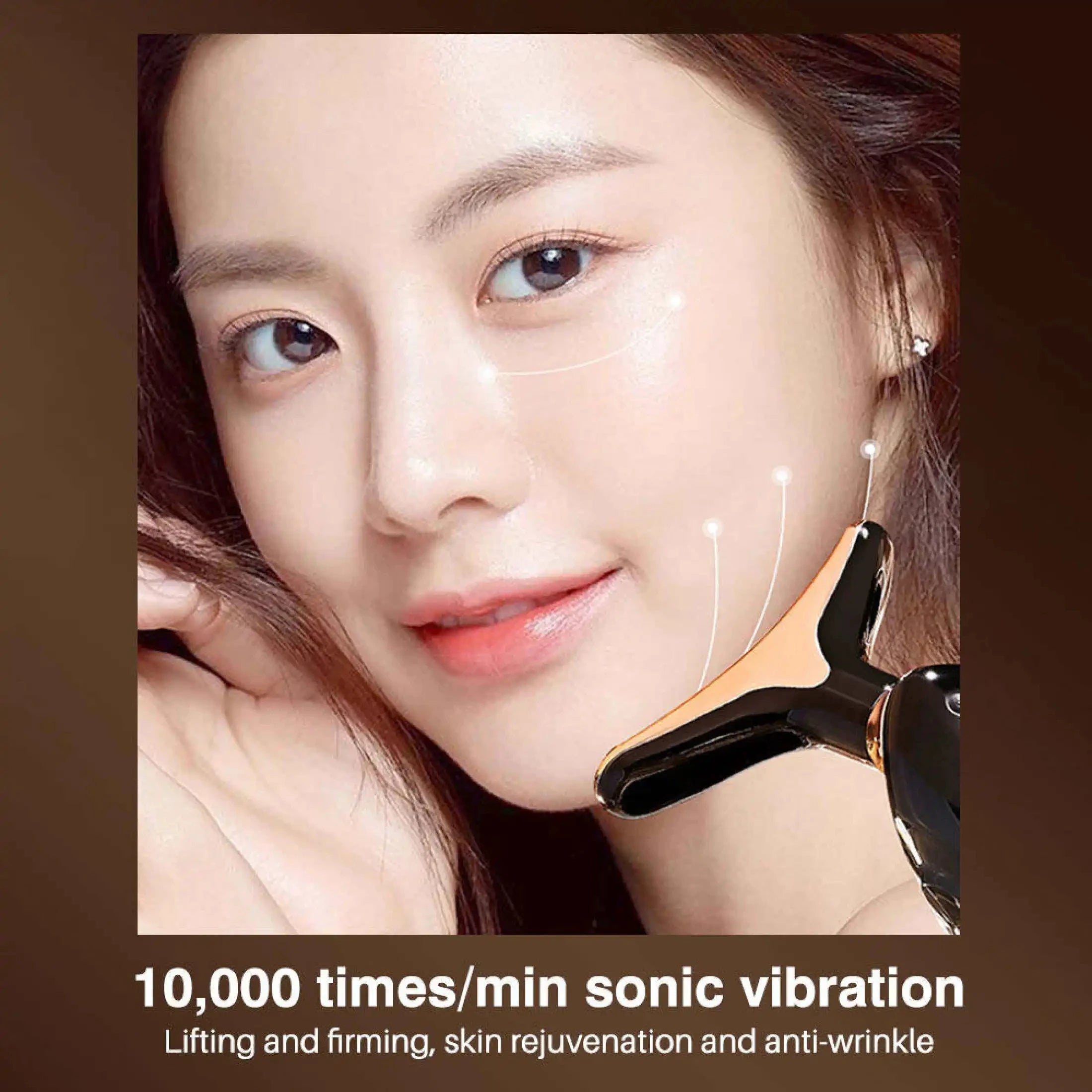 Microcurrent Facial Massager - Neck & Face Lift Wrinkle Reducer - 7