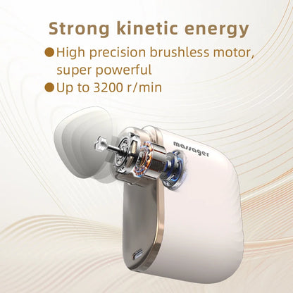 Mini Pocket Deep Tissue Percussion Massager - Portable Electric Muscle Recovery Gun