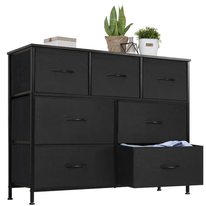 7-Drawer Fabric Dresser Organizer - Sturdy Storage Chest for Bedroom