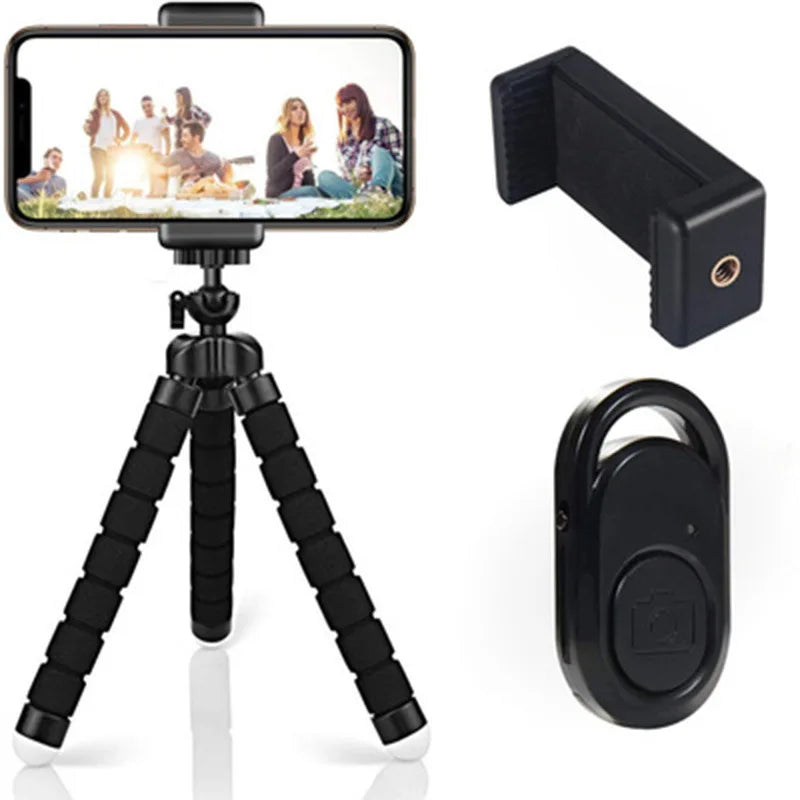 Flexible Octopus Mini Tripod for Smartphones, Cameras & Webcams