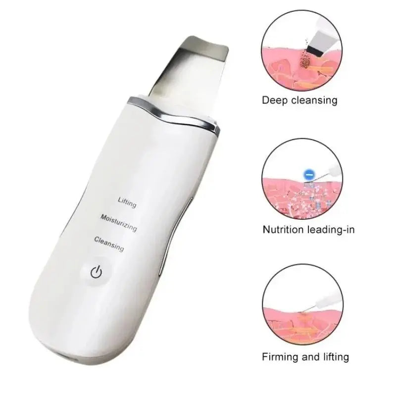 3-in-1 Ultrasonic Skin Scrubber & Facial Deep Cleansing Spatula Tool - 2