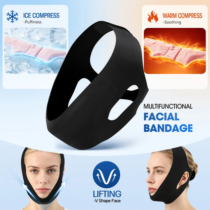 Reusable Face Ice Pack V-Line Lifting Bandage for Chin & Jawline Skin Care