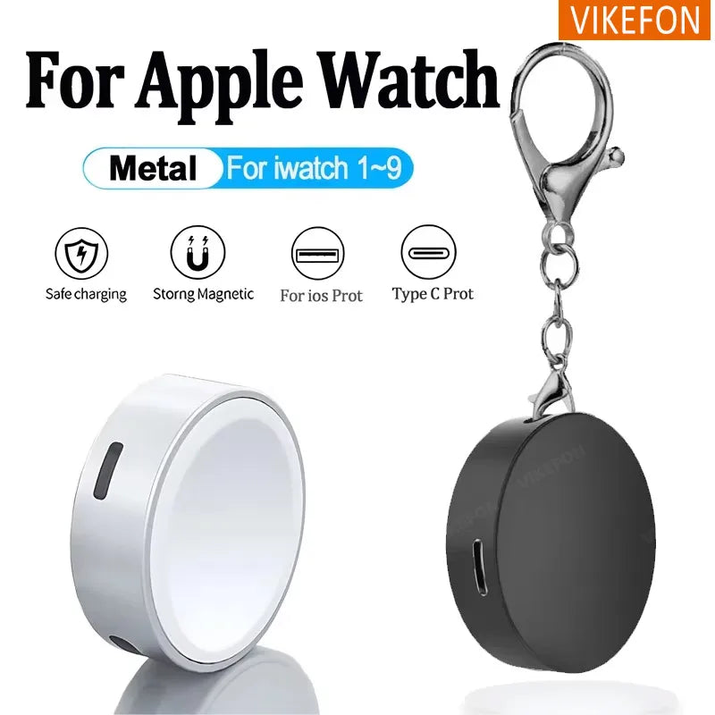 Portable Magnetic Wireless Charger for Apple Watch Series 1-10 & Ultra - 1