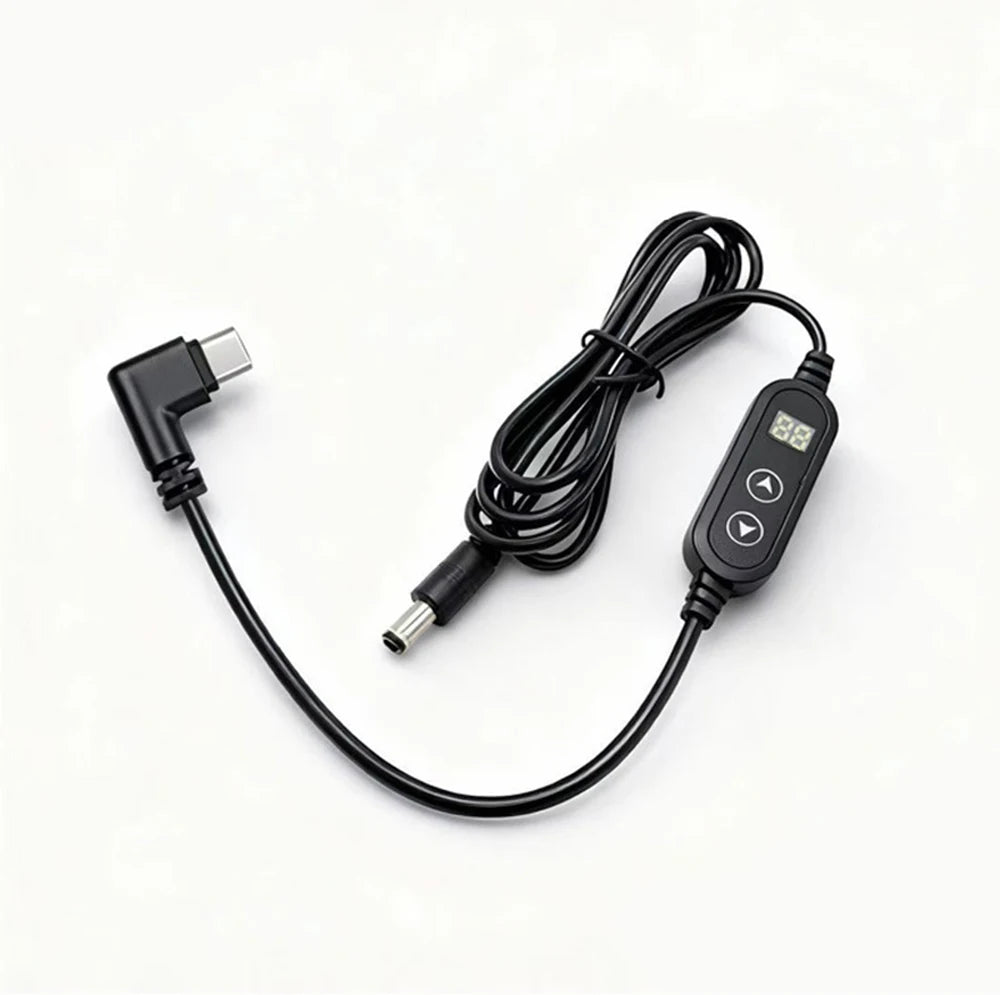 USB-C to DC Fast Charging Power Boost Cable - 5V/9V/12V/15V/20V Adapter - 12