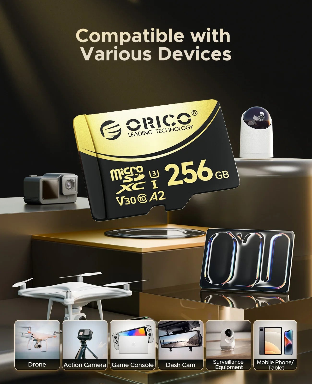 High-Speed 512GB Micro SD Card for 4K Video, Drones, and Cameras