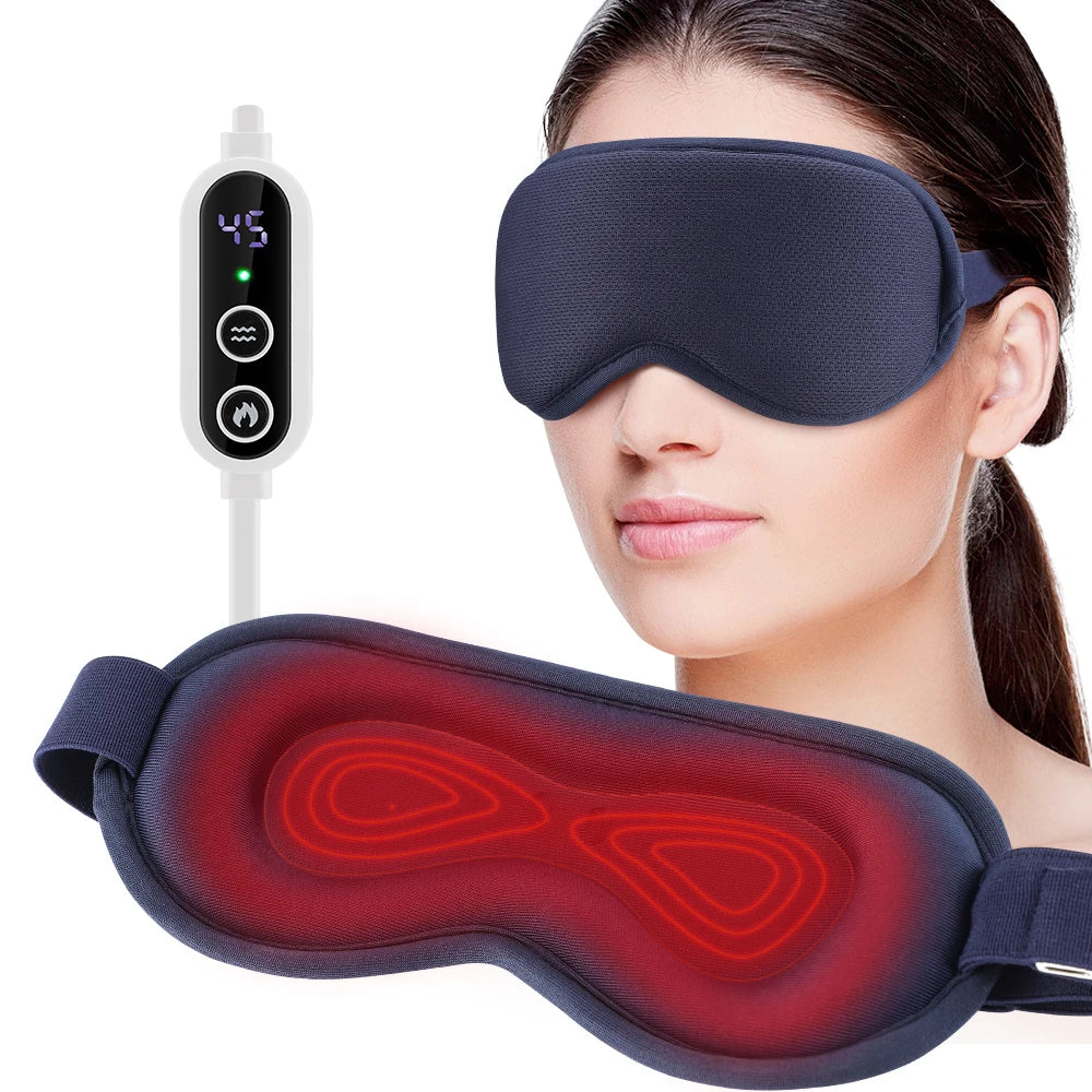 Electric Heated Eye Massager Mask with Vibration & Heat Therapy for Eye Relief - 19