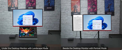 14" Portable Touchscreen Monitor 1200P IPS USB-C External Display