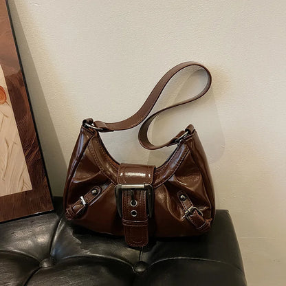 Luxury Retro Pleated Hobo Bag