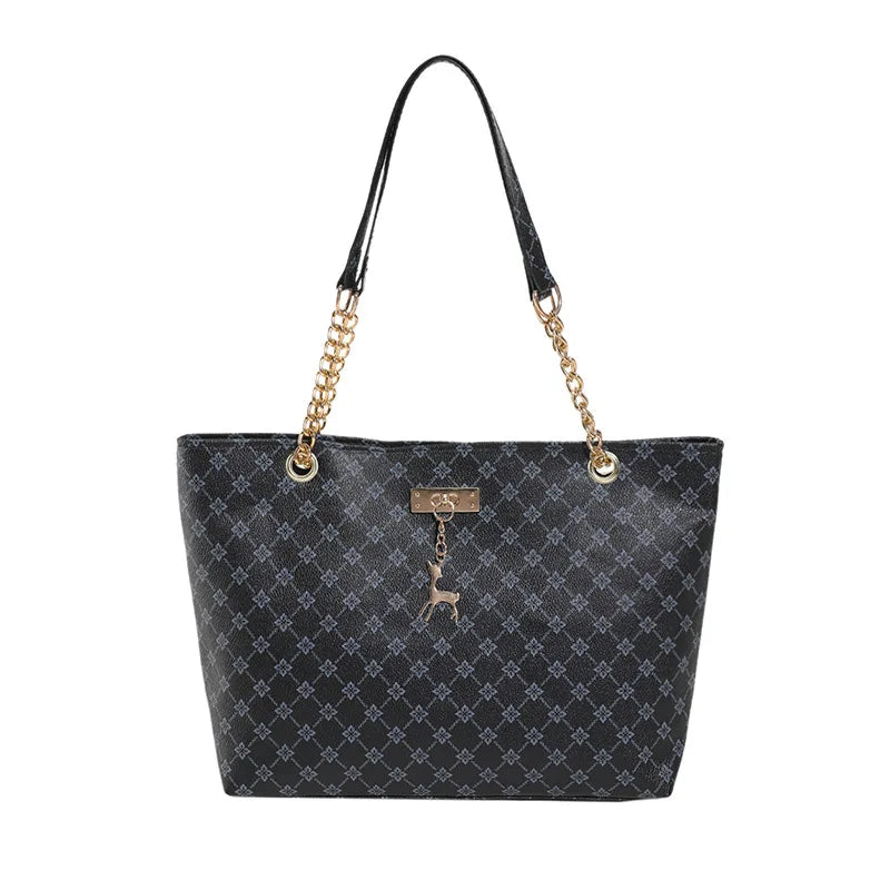 Luxury Vintage PU Tote Bag