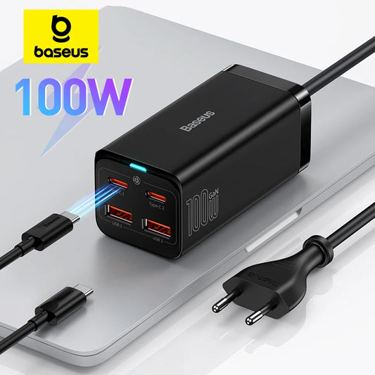 Baseus 100W/65W GaN3 Pro Desktop Fast Charger Station for Laptops & Phones