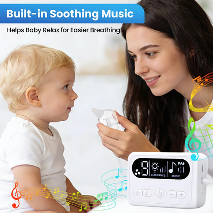 Electric Baby Nasal Aspirator with Soothing Music & Adjustable Suction