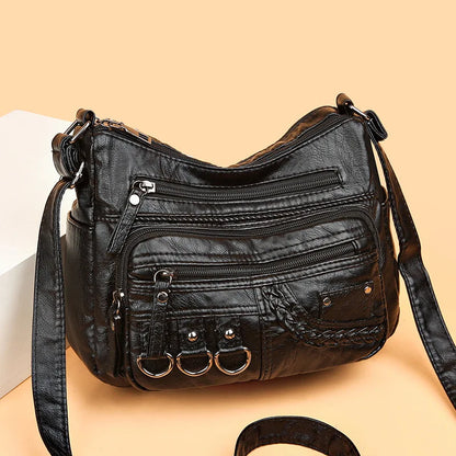 Luxury Vintage PU Leather Handbag