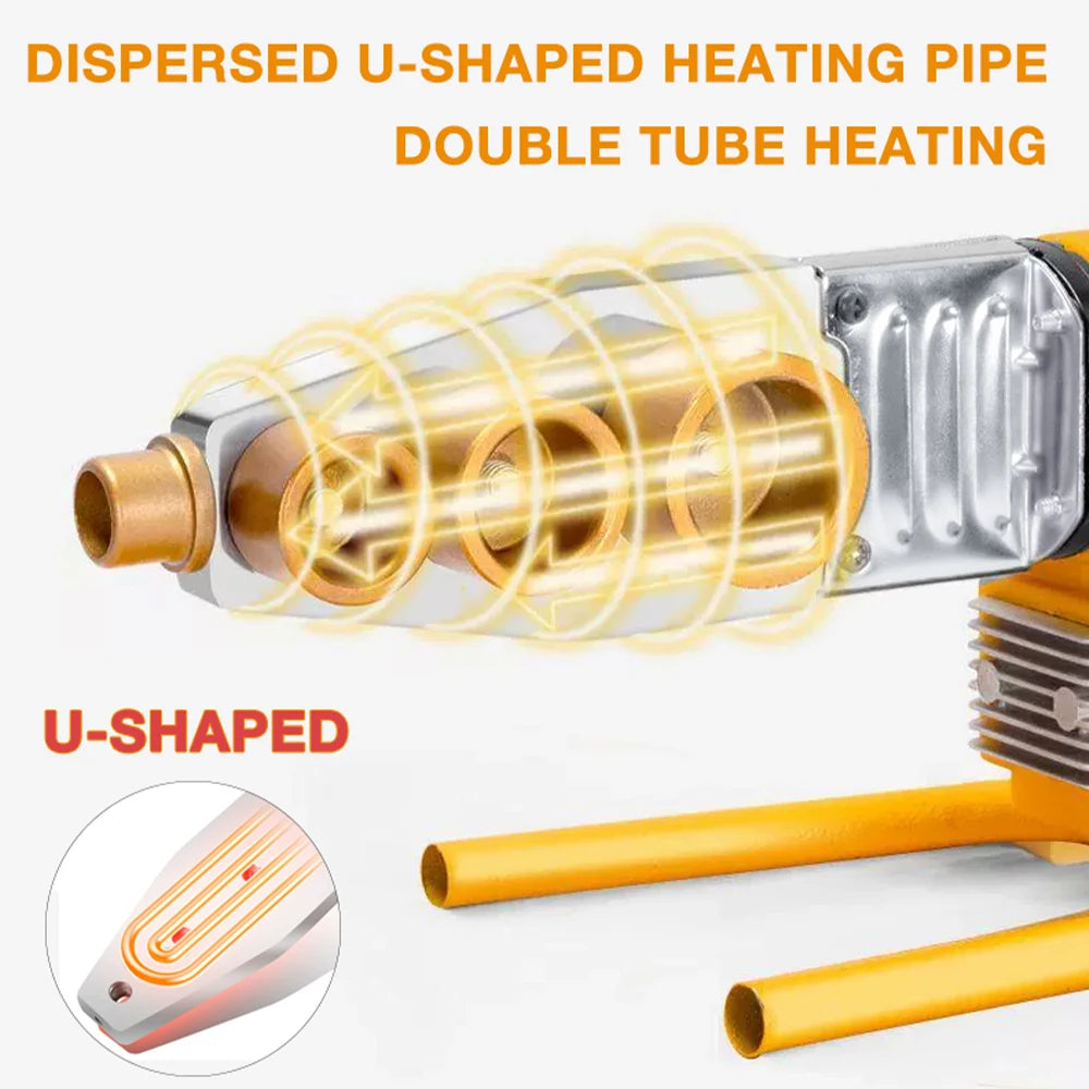 1000W/800W Plastic Pipe Welding Machine - 220V PPR PE PB Pipe Hot Melt Welder Kit