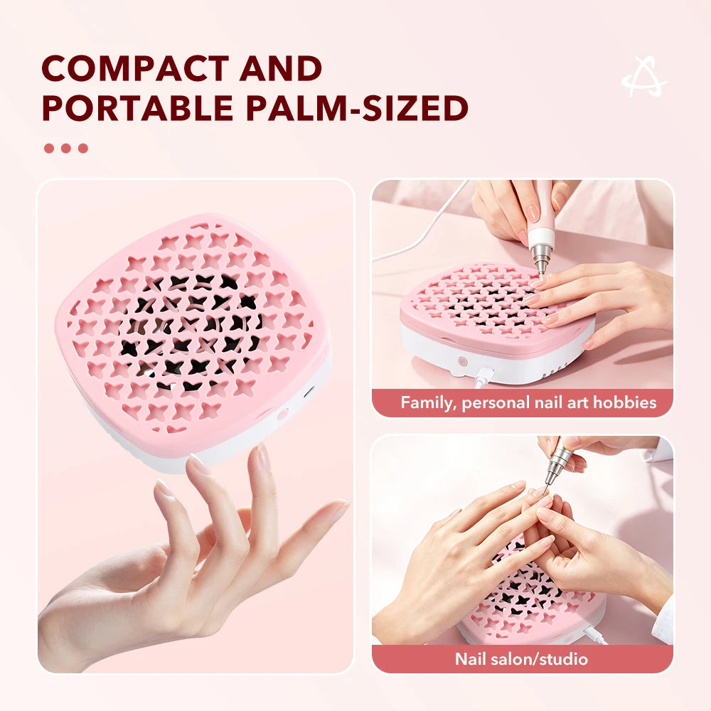 High-Power Portable Nail Dust Collector Vacuum for Professional Manicure - 1