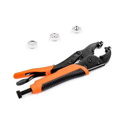 Heavy Duty Snap Installation Pliers - Adjustable Magnetic Fastener Tool for Canvas & Leather