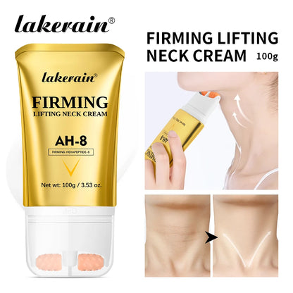 AH-8 Neck Firming Cream & Roller for Wrinkles & Crepey Skin