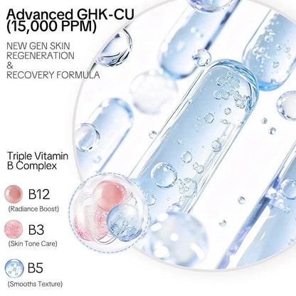 Blue Copper Peptide GHK-Cu Intensive Face Serum for Hydration & Repair