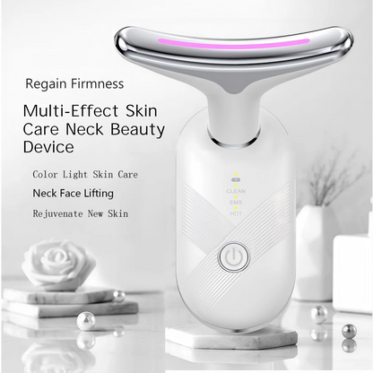 Red Light Therapy Face & Neck Lifting Massager - Skin Tightening Sculpting Tool