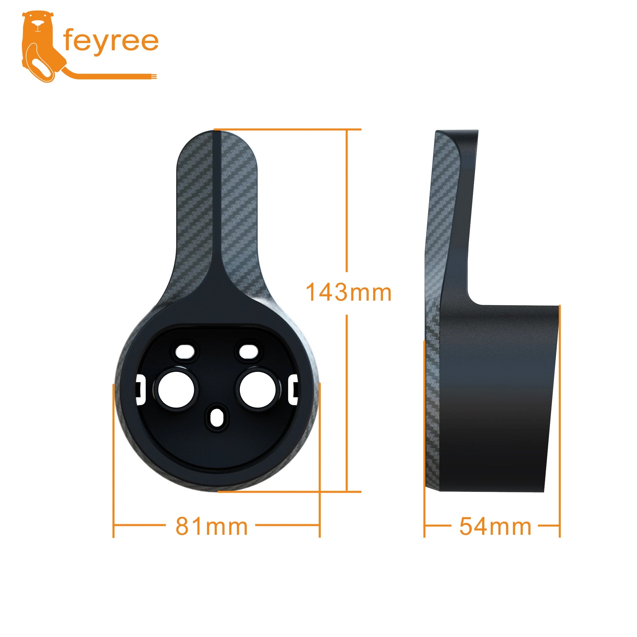 EV Charger Holster Dock - Universal Wall Mount for Type 2 Charging Cables - 11