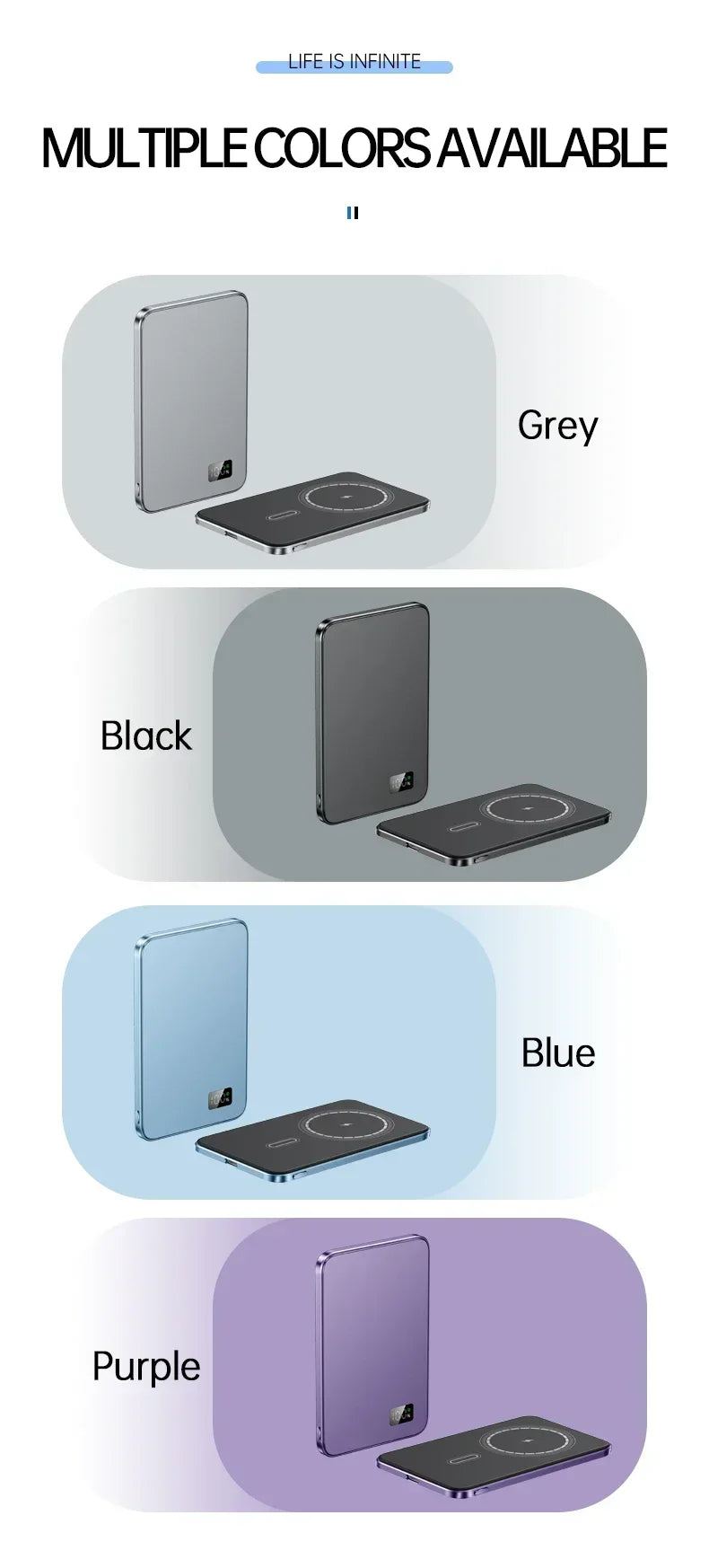 Magnetic Wireless Portable Power Bank - Fast Charging PD 25W for iPhone - 16