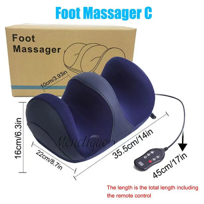 Electric Shiatsu Foot Massager with Heat - Deep Tissue Leg & Calf Relaxer