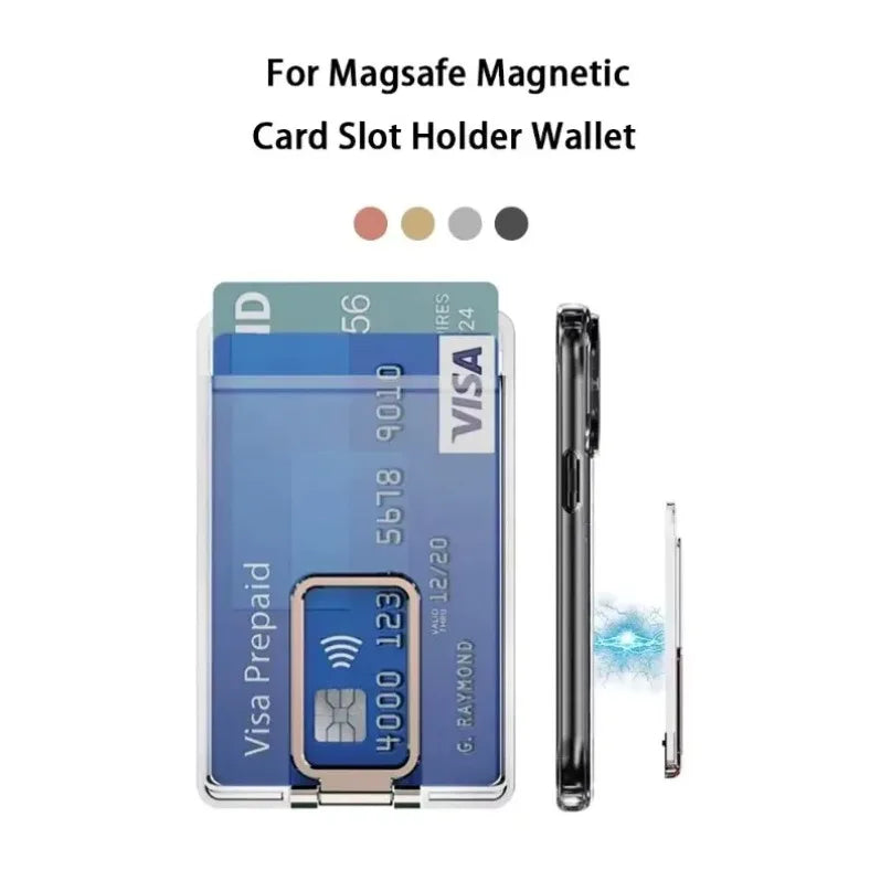 Magnetic Magsafe Card Holder & Stand for iPhone 16 15 14 13 12 Pro Max
