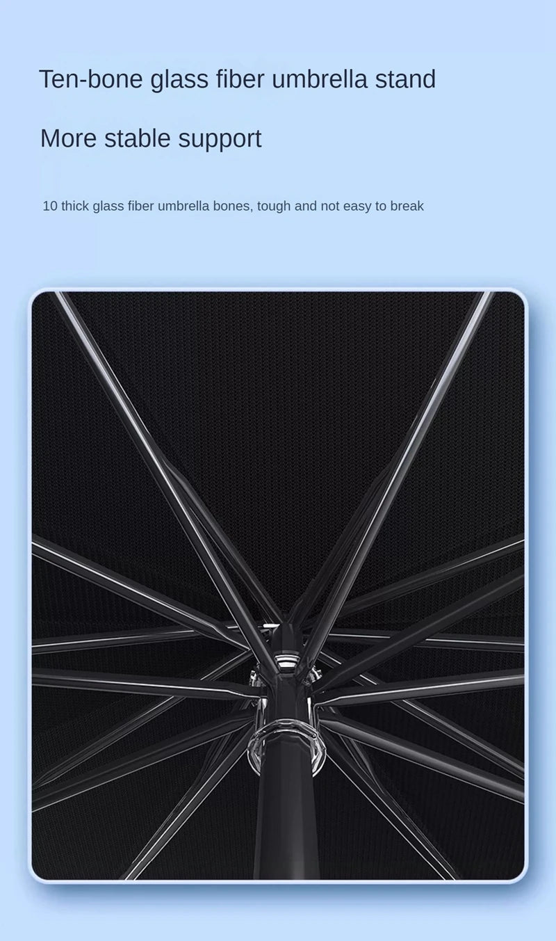 Foldable Car Windshield Sun Shade Umbrella - UV & Heat Block