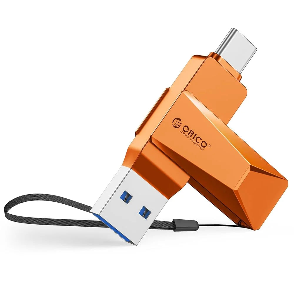256GB Dual USB-C & USB-A 3.2 Flash Drive - High-Speed Metal Thumb Drive - 21
