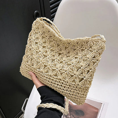 Luxury Woven Straw Crossbody
