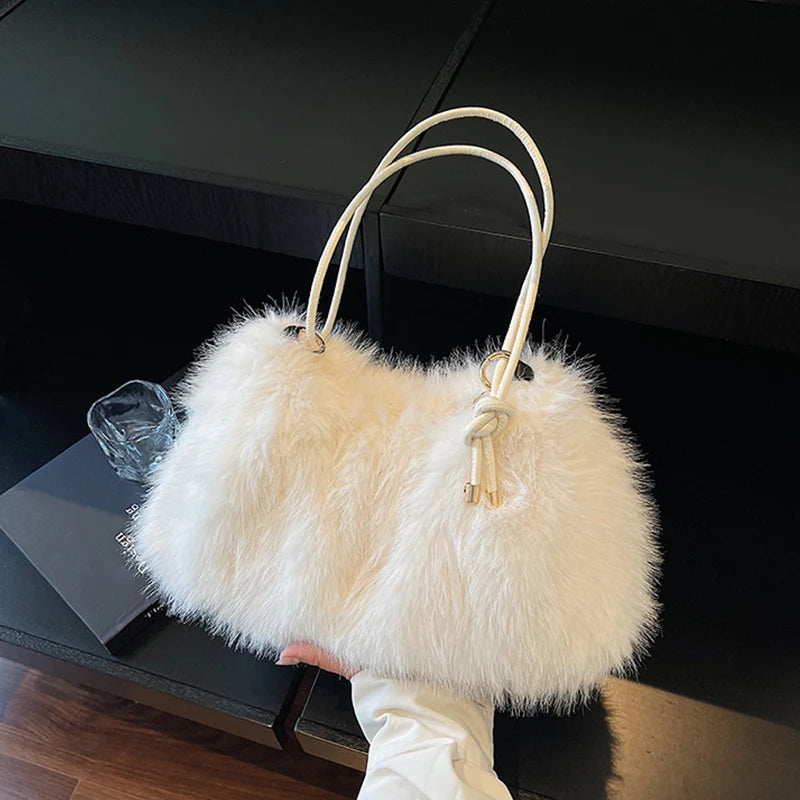 Luxury Plush Fur Shoulder Bag